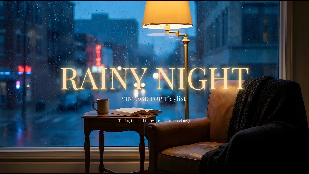 Плейлист Rainy Night Vintage Old Pop | Уютная атмосфера кафе