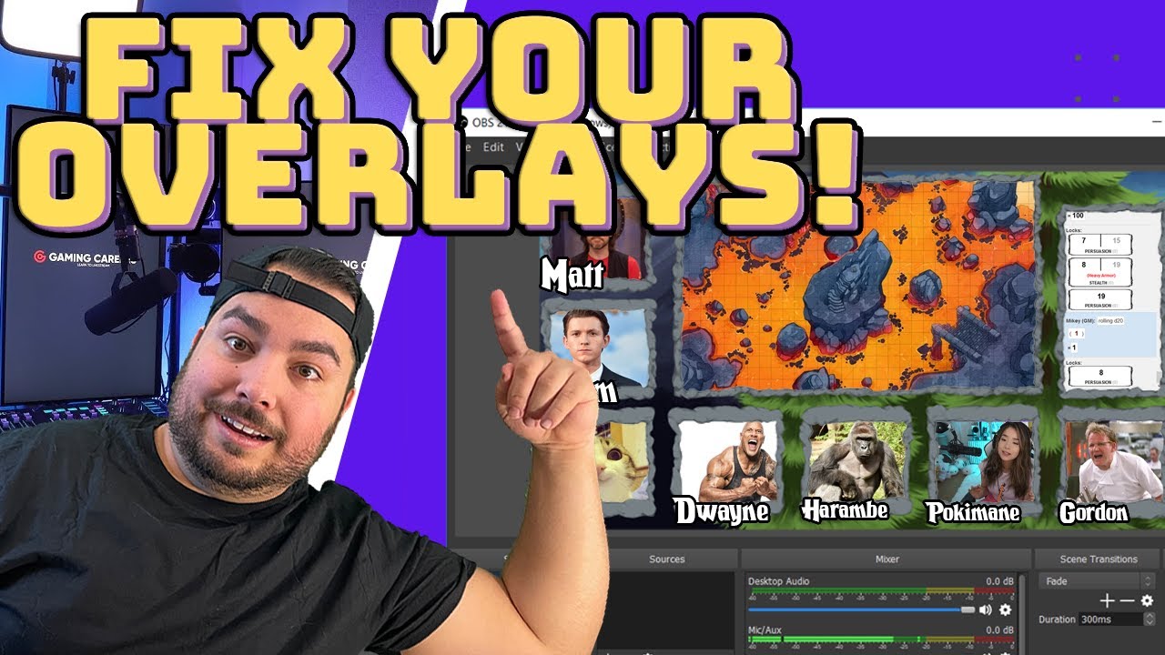 Building a Multi-Face Cam Overlay for TTRPGs and D&D