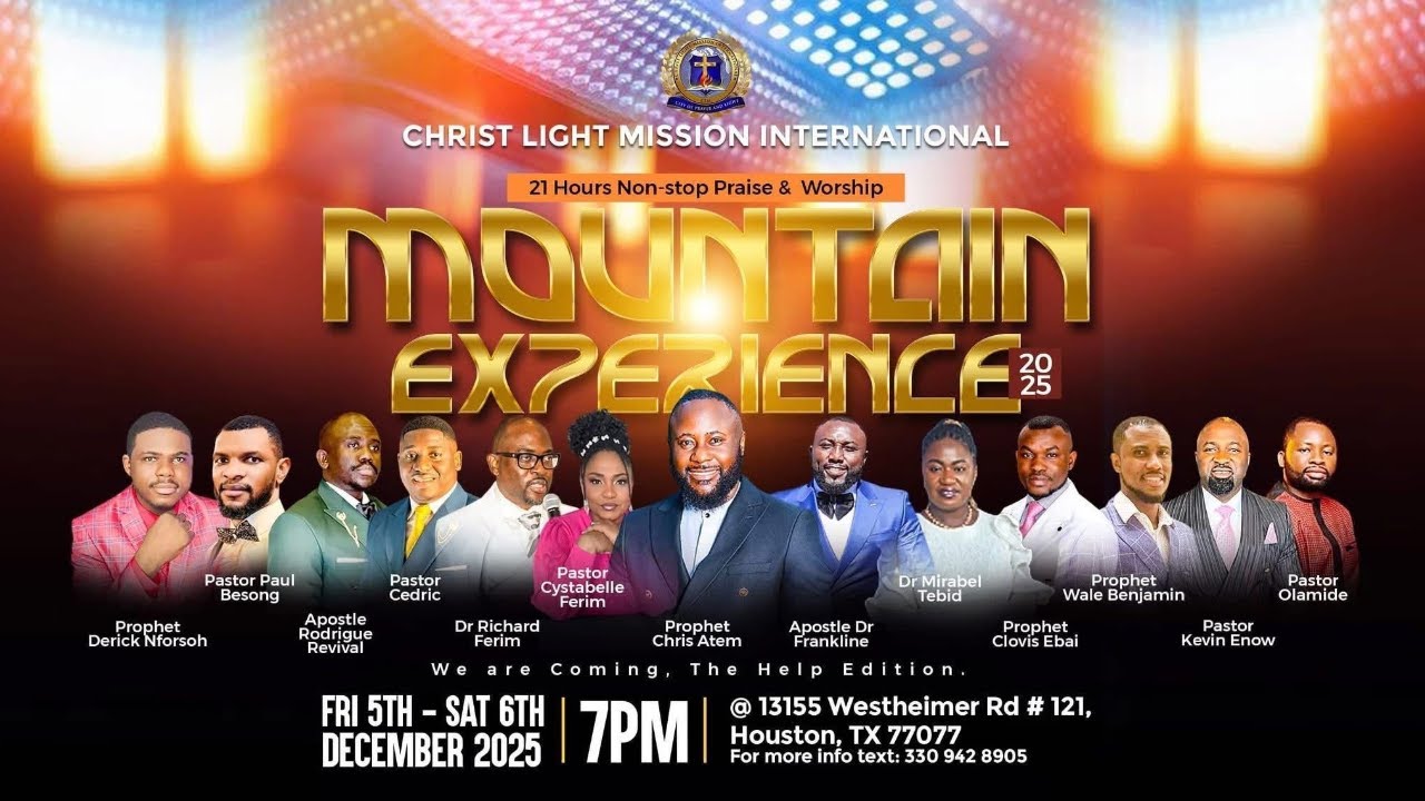 The Mountain Experience 2025  | The Help Edition | Prophet Chris Atem
