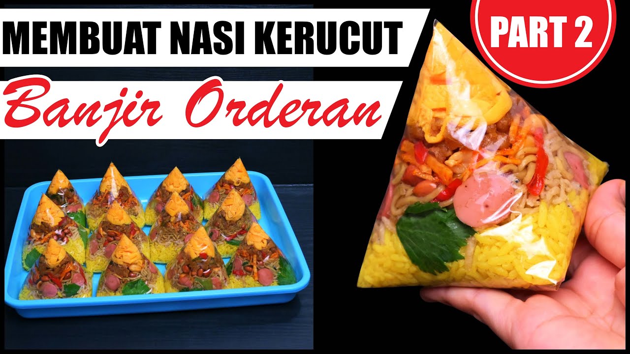 Tutorial Membungkus Nasi Kuning Kerucut [PART 2]