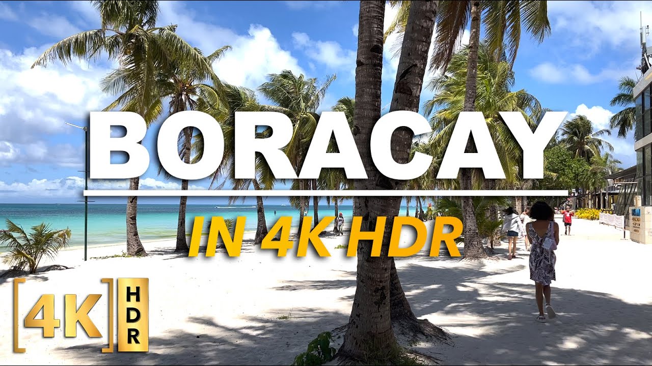 Experience Boracay in 4K HDR! Quick walking tour | Aklan, Philippines | Tour From Home TV