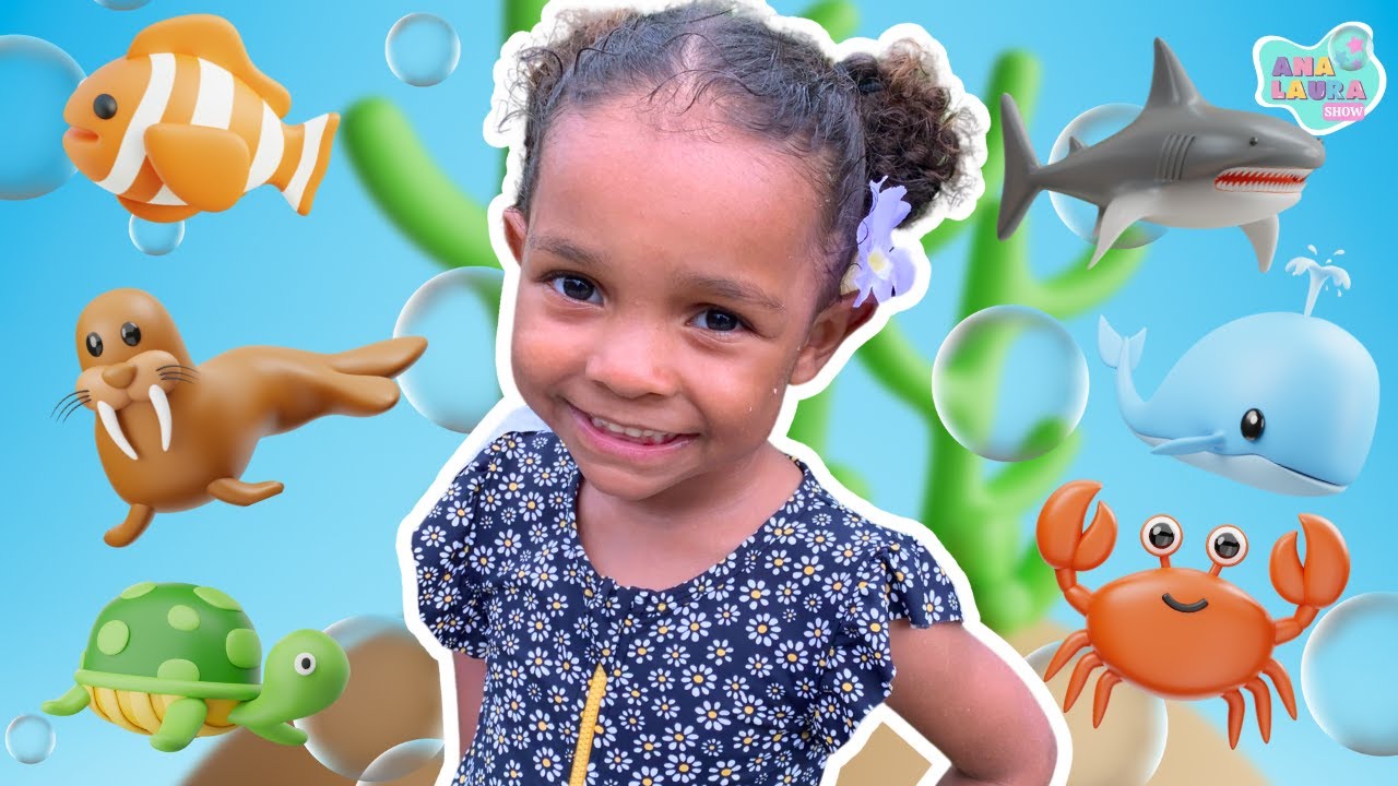 Os Animais Fazem no Fundo do Mar 🦀🐬🪼🐢 | Música Infantil por Ana Laura Show
