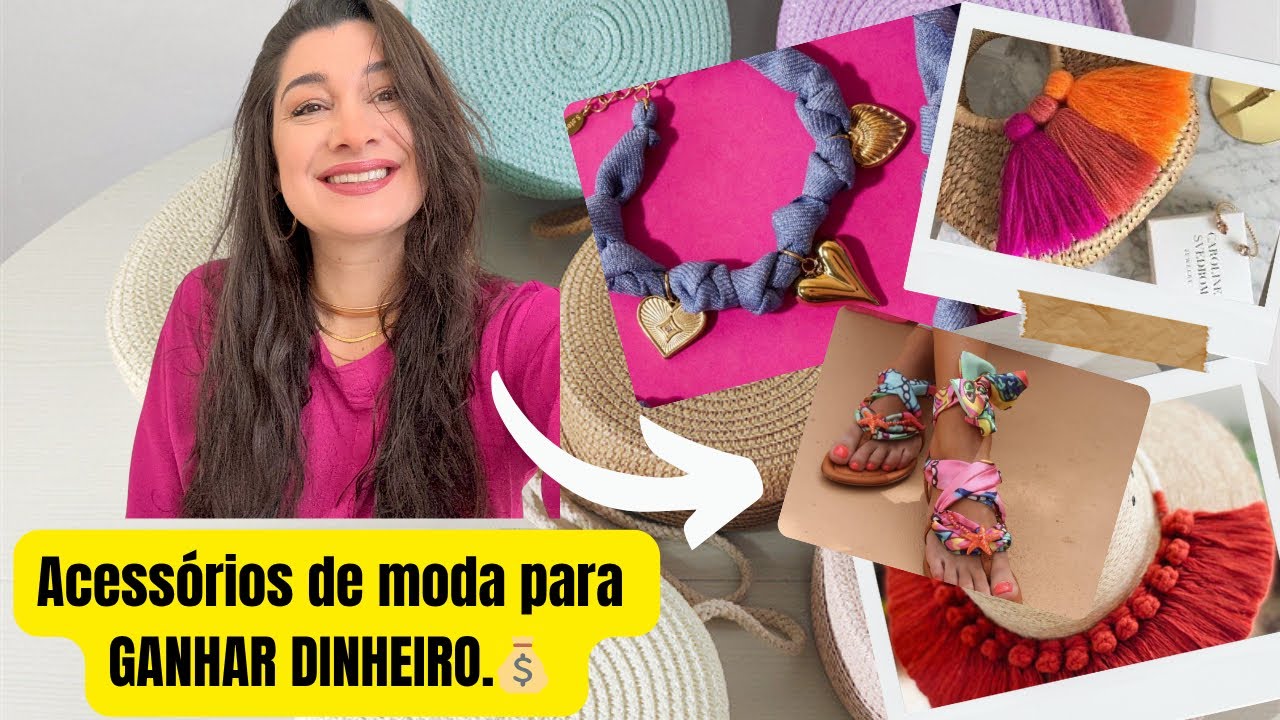 5 Dicas de Acessórios de Moda para fazer e GANHAR DINHEIRO.💰💵| por Silene Prebianca 