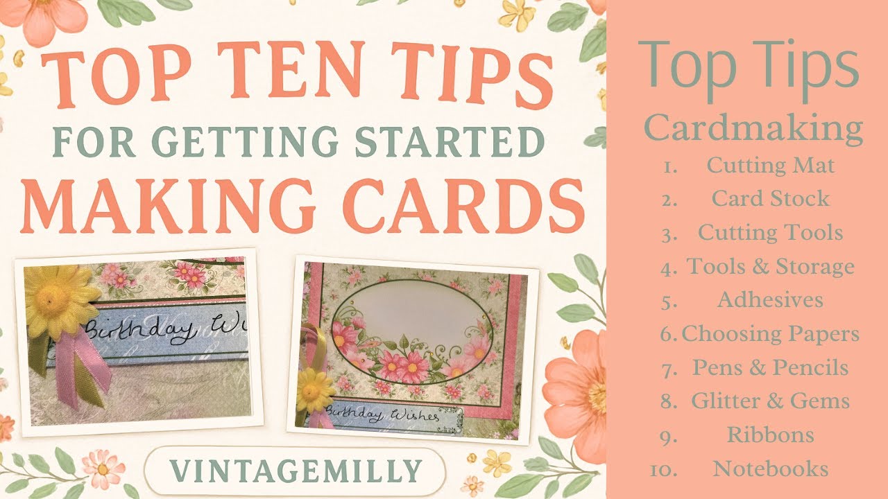 Top 10 Cardmaking Tips for Beginners Essential Tools, Techniques & Easy Crafting Ideas.