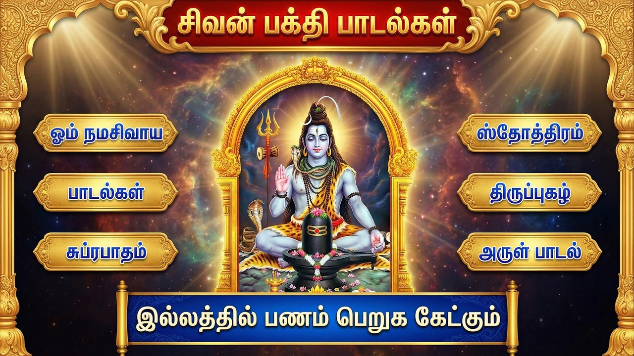 Monday Special Popular Lord Shiva Bhakti Songs | Om Namah Shivaya 🙏 | Sivan Tamil Bhakti Padalgal