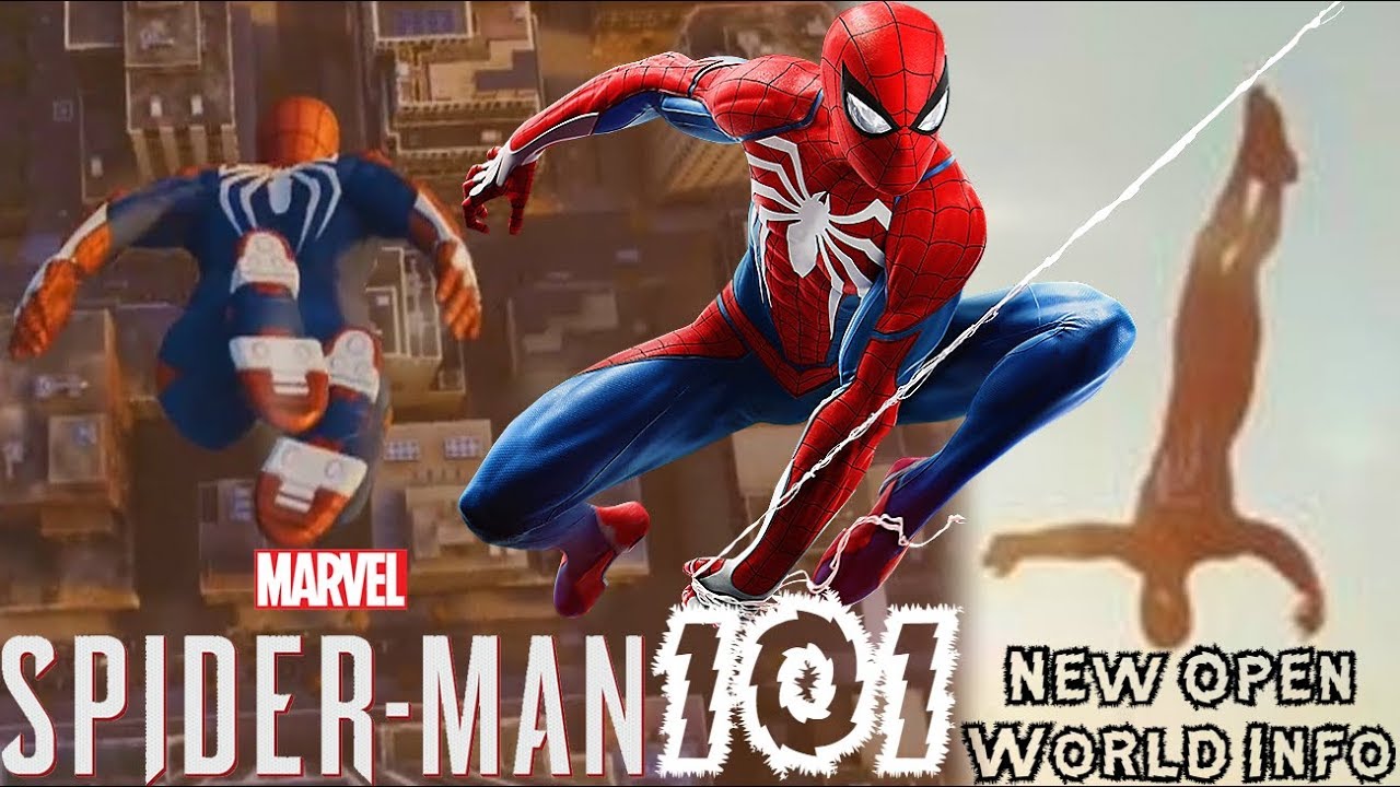 Spider-Man PS4: 101 - NEW Open World Info!!! IMPROVED Dive Bomb, Air Tricks, & More!!!