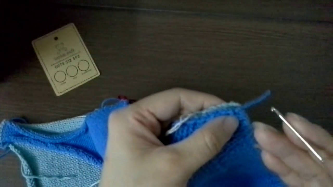 CLIP 38 - HƯỚNG DẪN KHÂU THÂN ÁO BẰNG KIM MÓC CỰC KỲ DỄ THÁO  - TOCCHIN DIY