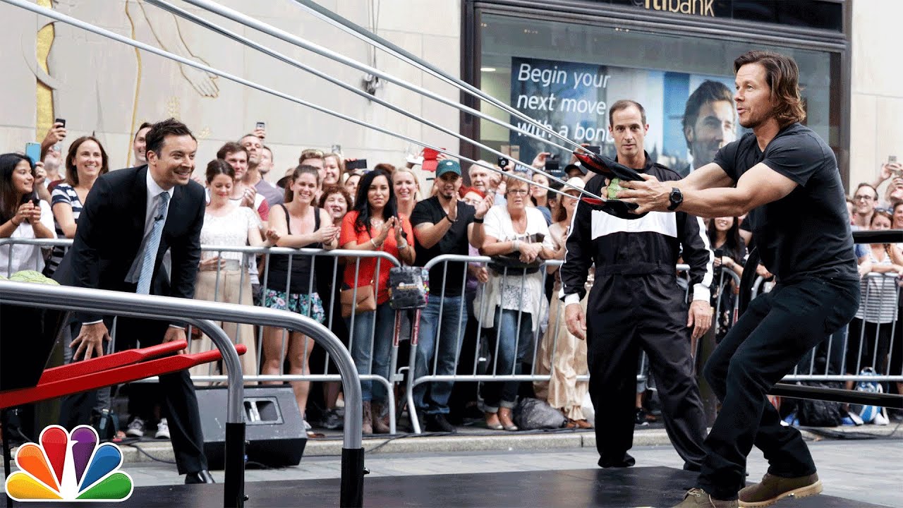 Giant Slingshot with Mark Wahlberg