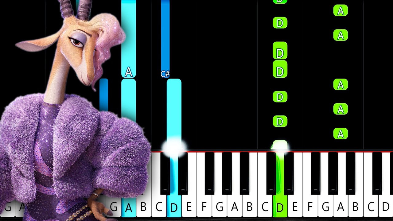 Shakira - Zoo (Zootopia 2) - Piano Tutorial