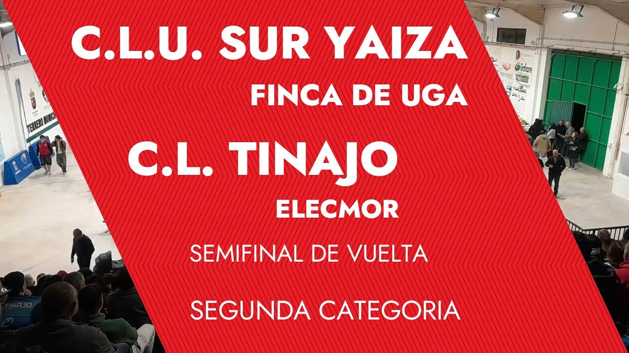 XLI LIGA CABILDO DE LANZAROTE C.L.U. SUR YAIZA-C.L. TINAJO  SEMIS VUELTA SENIOR 30-01-2026