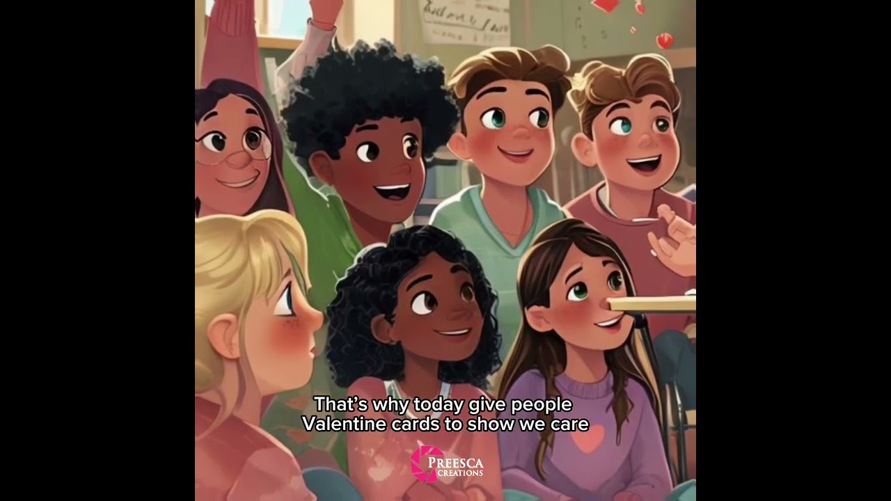 Valentine-Themed Animated Learning Video | Creative Student Engagement & Communication