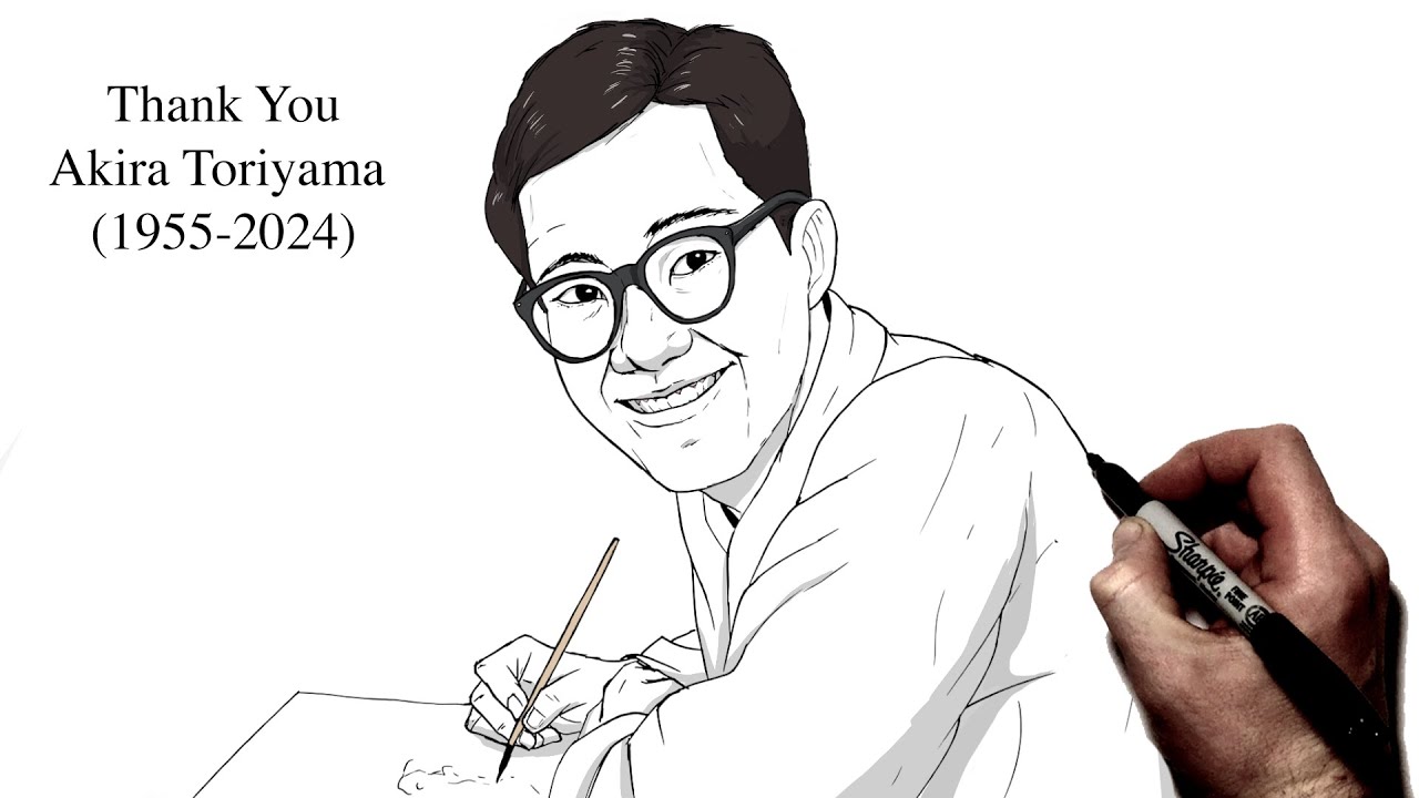 Как нарисовать Акиру Торияму (RIP🙏) | Шаг за шагом |