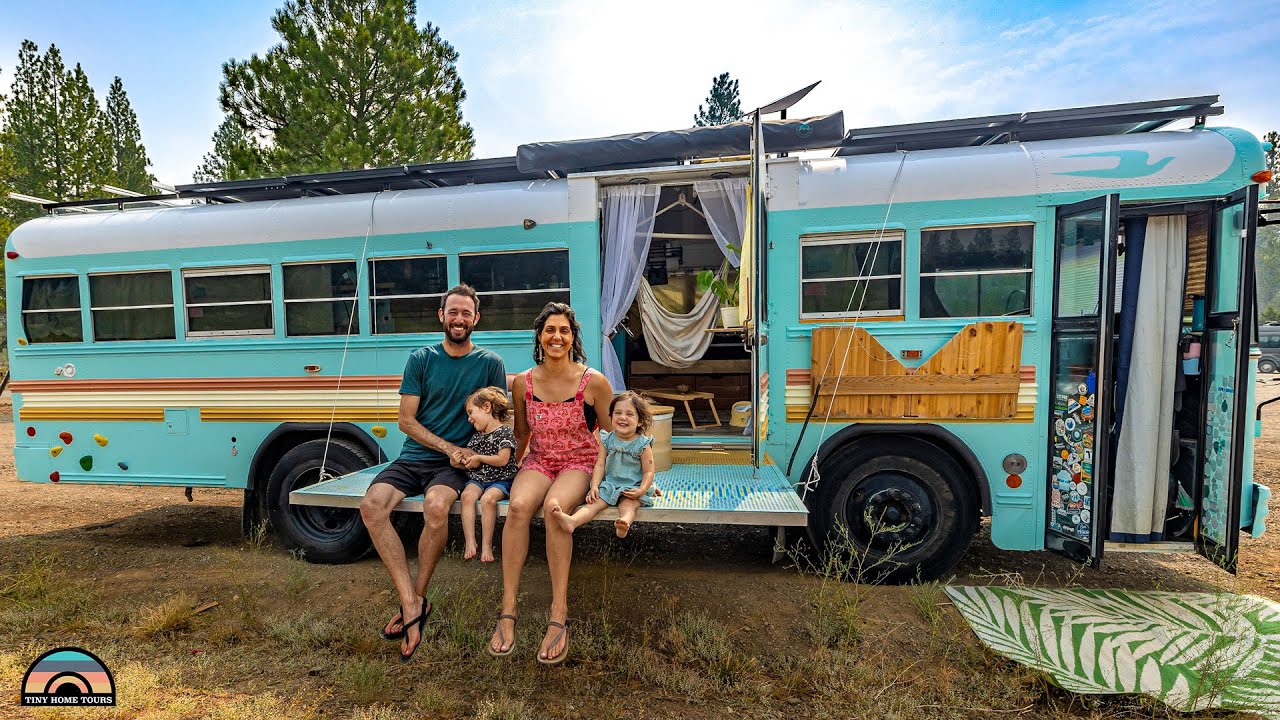 DIY Bus Home - Family Living Tiny