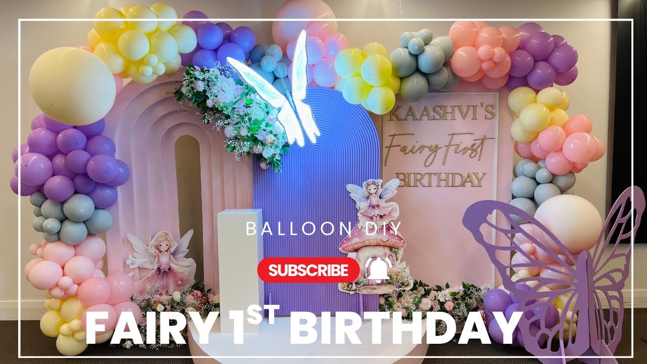Fairy First Birthday Decor | Butterfly Birthday DIY | Fairy Themed Birthday