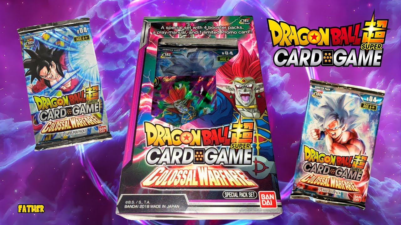 Dragon Ball Super Card Game Colossal Warfare Special Pack Set Unboxing