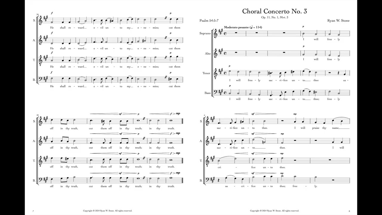 Ryan W. Stone - Choral Concerto No. 3 (Demo)
