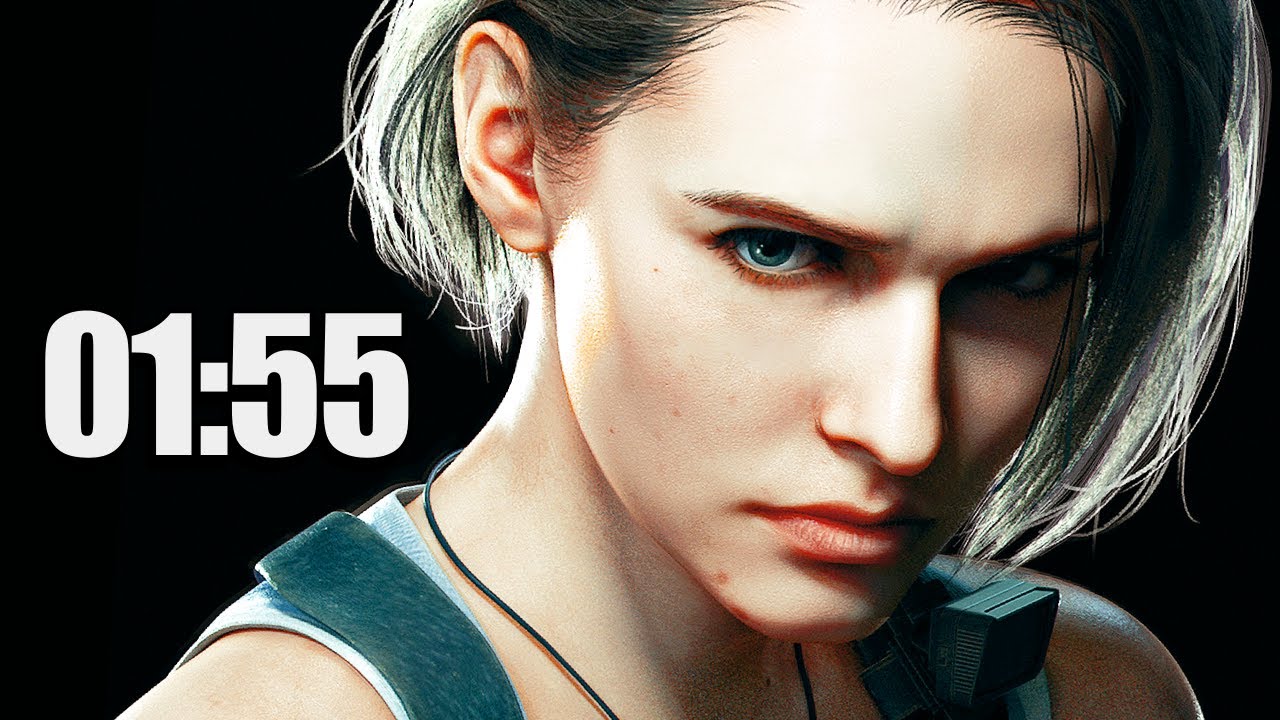 Resident Evil 3 Remake Demo Speedrun 1:55 PB PC 60fps