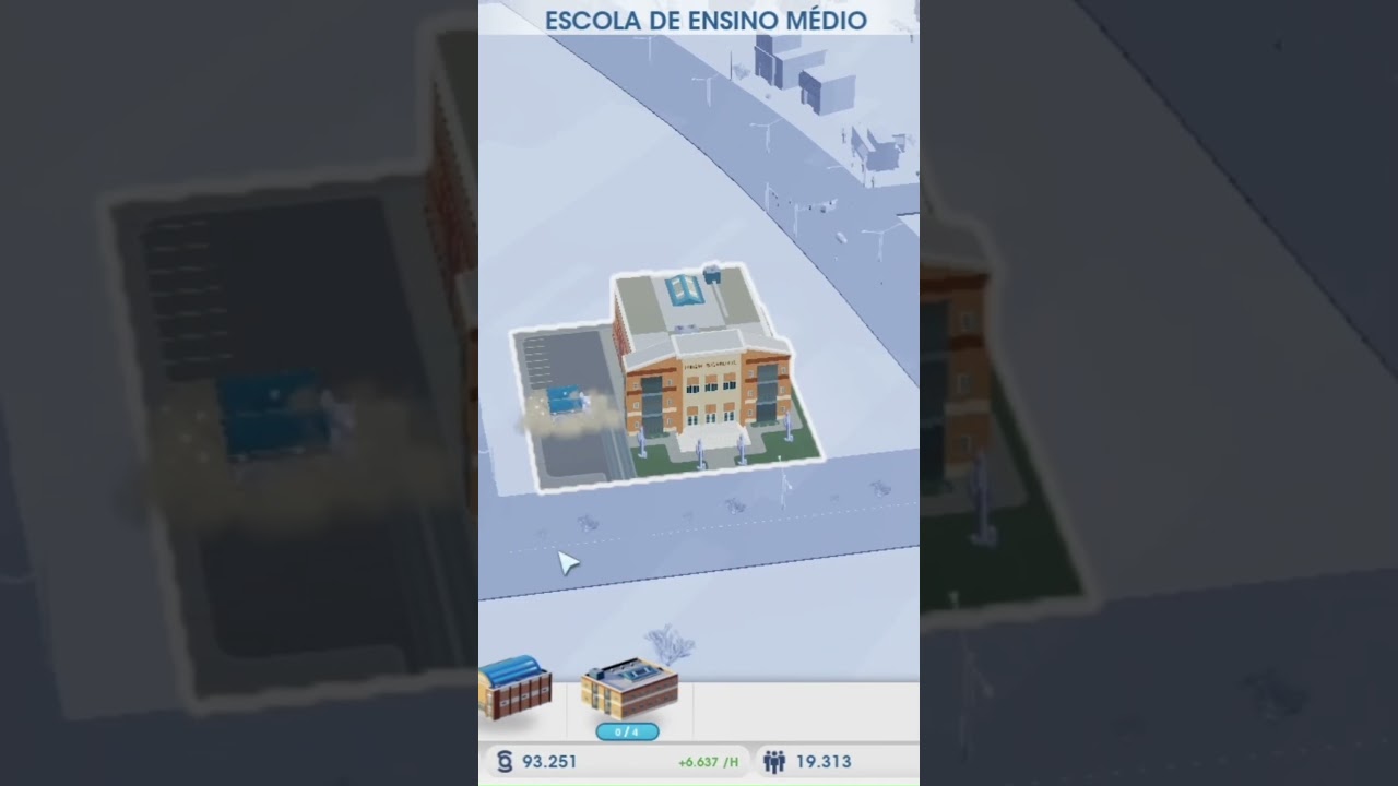 Primeira escola de Ensino M&eacute;dio da cidade 👨&zwj;🏫📚 #simcity #gameplay #game #citiesskylines