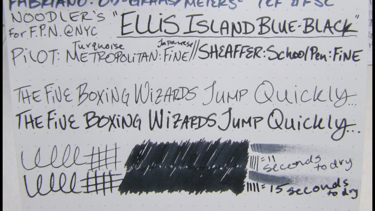 Ink Review: Noodler's for Fountain Pen Hospital 