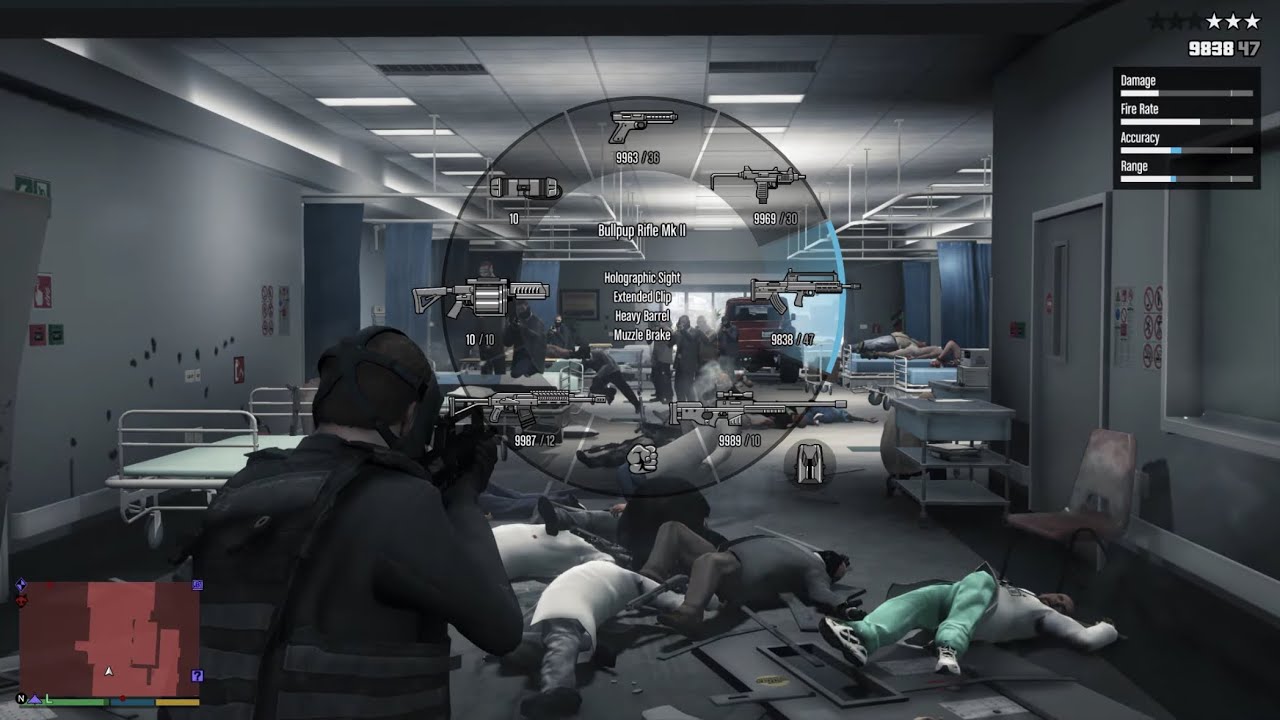 GTA 5 - Hospital Militant Group Raid + Ten Star Escape