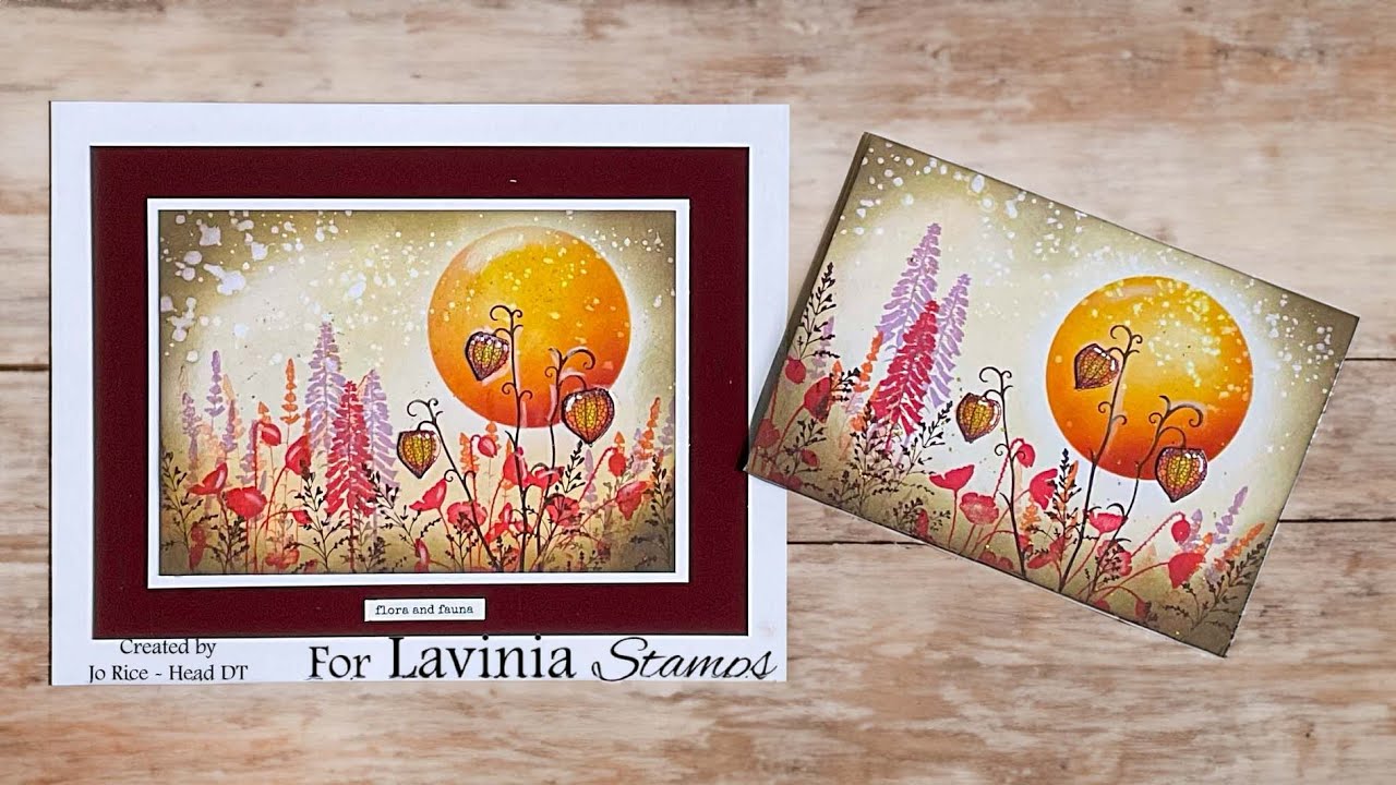 The Summer Moon Garden by Jo Rice - A Lavinia Stamps Tutorial
