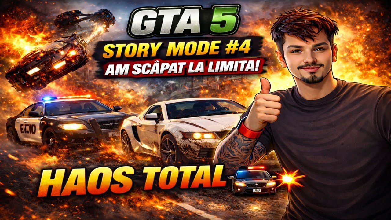 GTA 5 STORY MODE #4 – AM SCĂPAT LA LIMITĂ! 🚓💥 | HAOS TOTAL