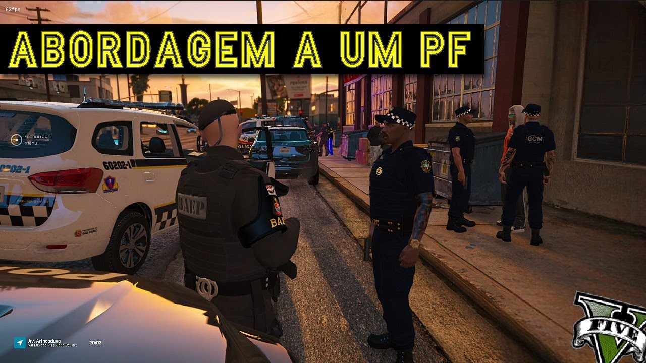 GCM ABORDA POLICIAL FEDERAL ''COMANDO BAEP NO APOIO'' - GTA RP