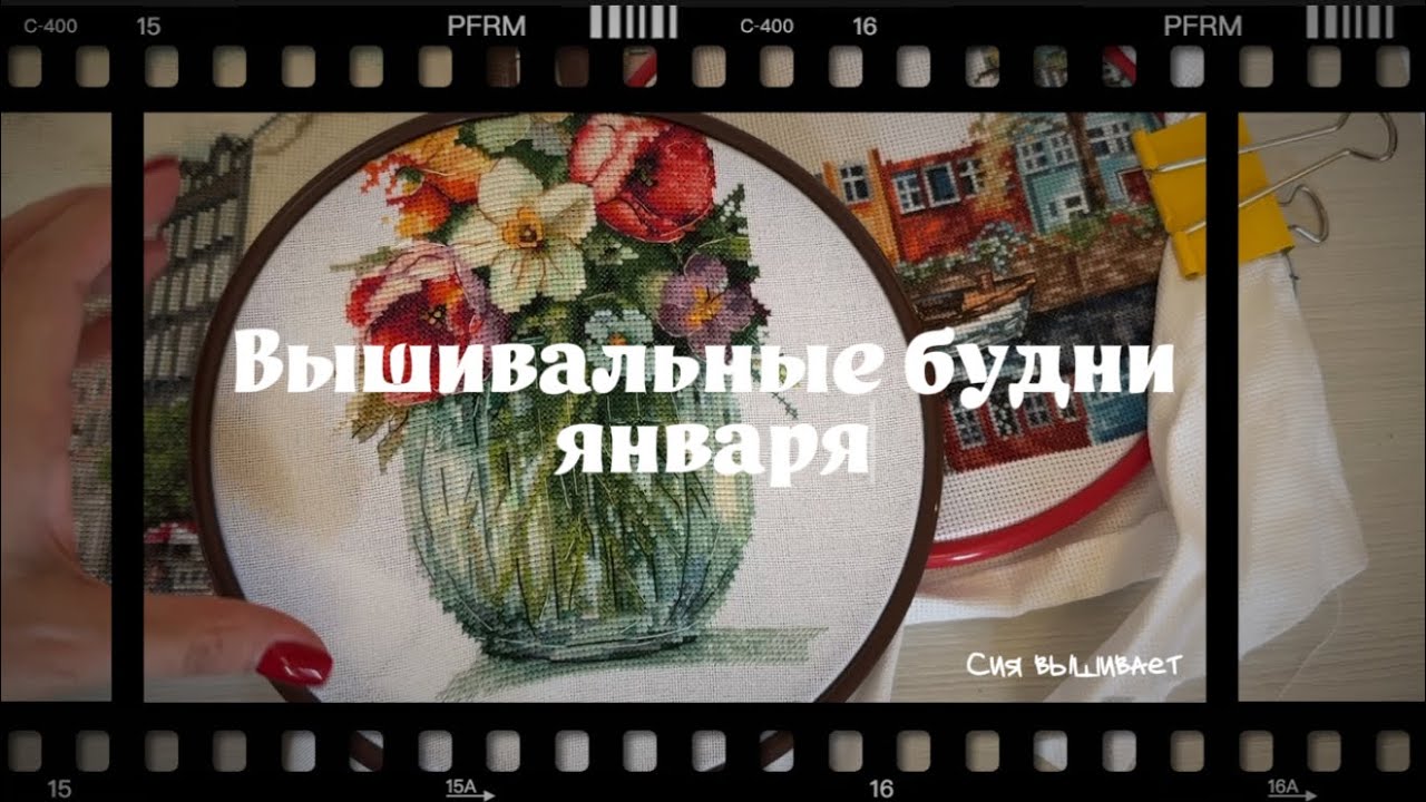 23. Вышивальные будни января/февраля. Процессы по рандомайзеру. Лукас/Риолис #вышивка 