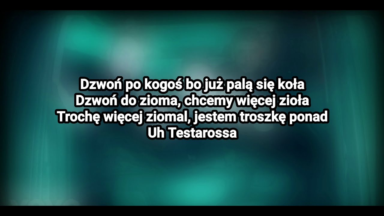 Wiatr ft. be vis, Sobel - Testarossa - Tekst