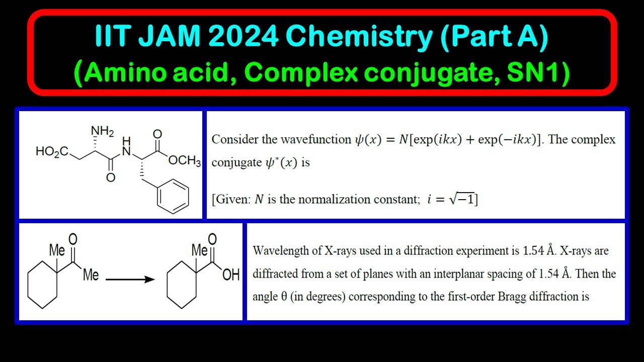 IIT JAM 2024 Chemistry (Part A) solutions