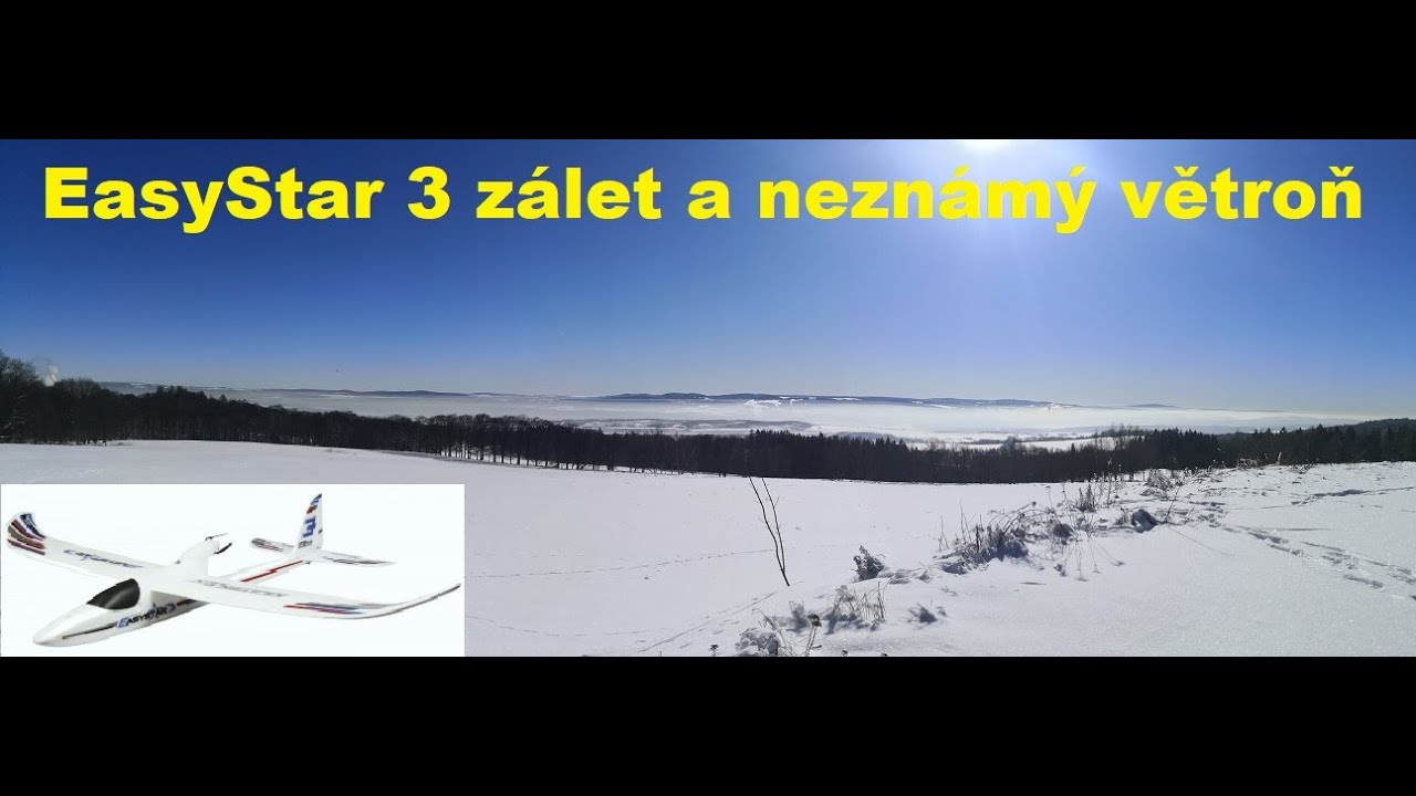 3.díl Easy Star 3 MULTIPLEX zálet + neznámý větroň, Easy Star 3 MULTIPLEX flight + unknown glider