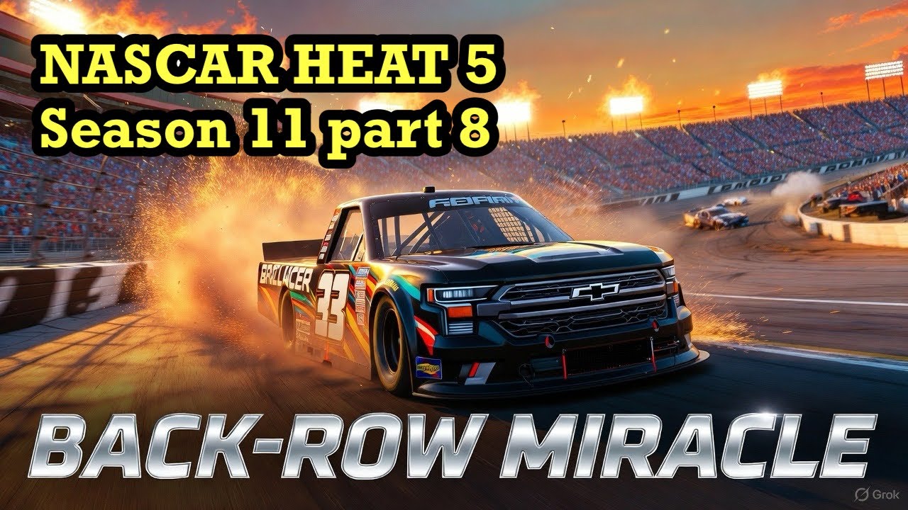 NASCAR Heat 5 (Season 11 - Part 8): BACK-ROW BRISTOL MIRACLE! | Short Track Revenge
