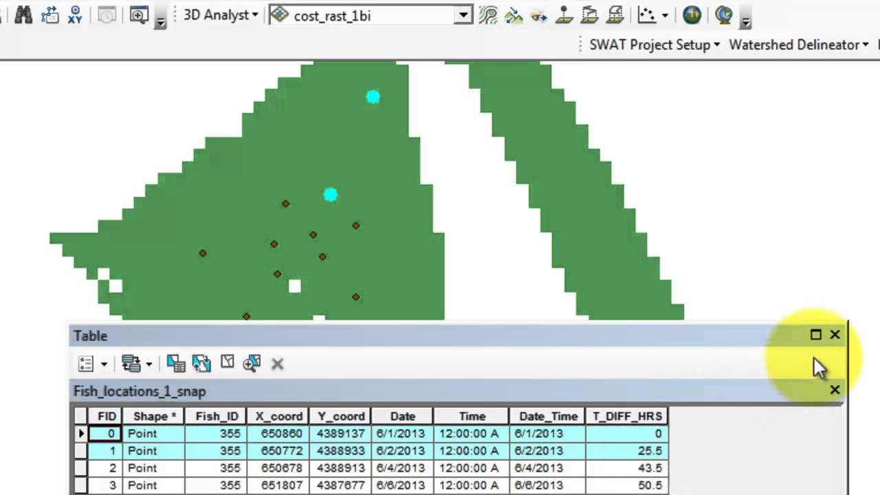 FishTracker Tutorial 2 - Working with ArcGIS