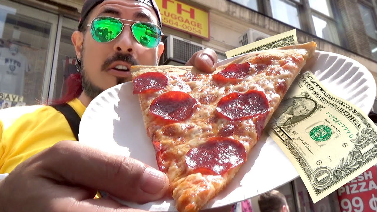 Probando PIZZA de $1 en NEW YORK 🍕💲 (y mucho m&aacute;s!)