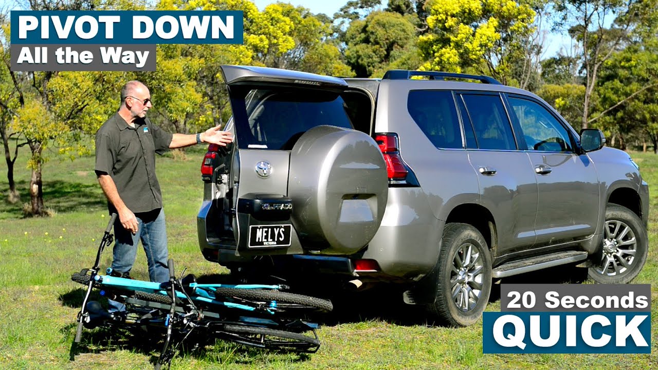 FULL BIKE RACK PIVOT for Easy Cargo Access—Just 20 Seconds!
