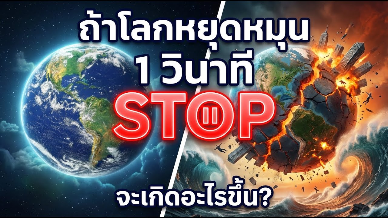 จะเกิดอะไรขึ้นถ้าโลกหยุดหมุน 1 วินาที? | ปริศนารอบตัว