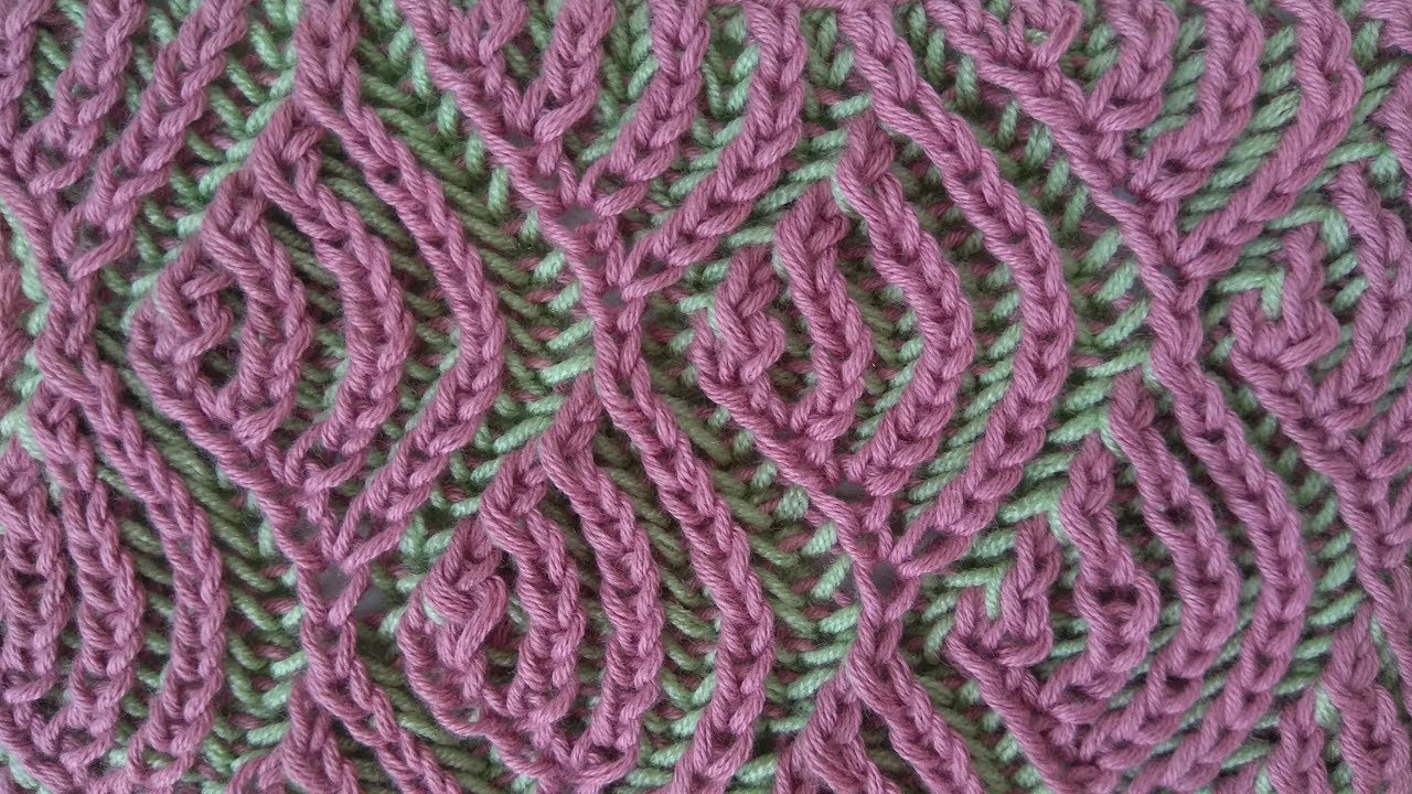 Brioche knitting *Fish scales* knitting patterns