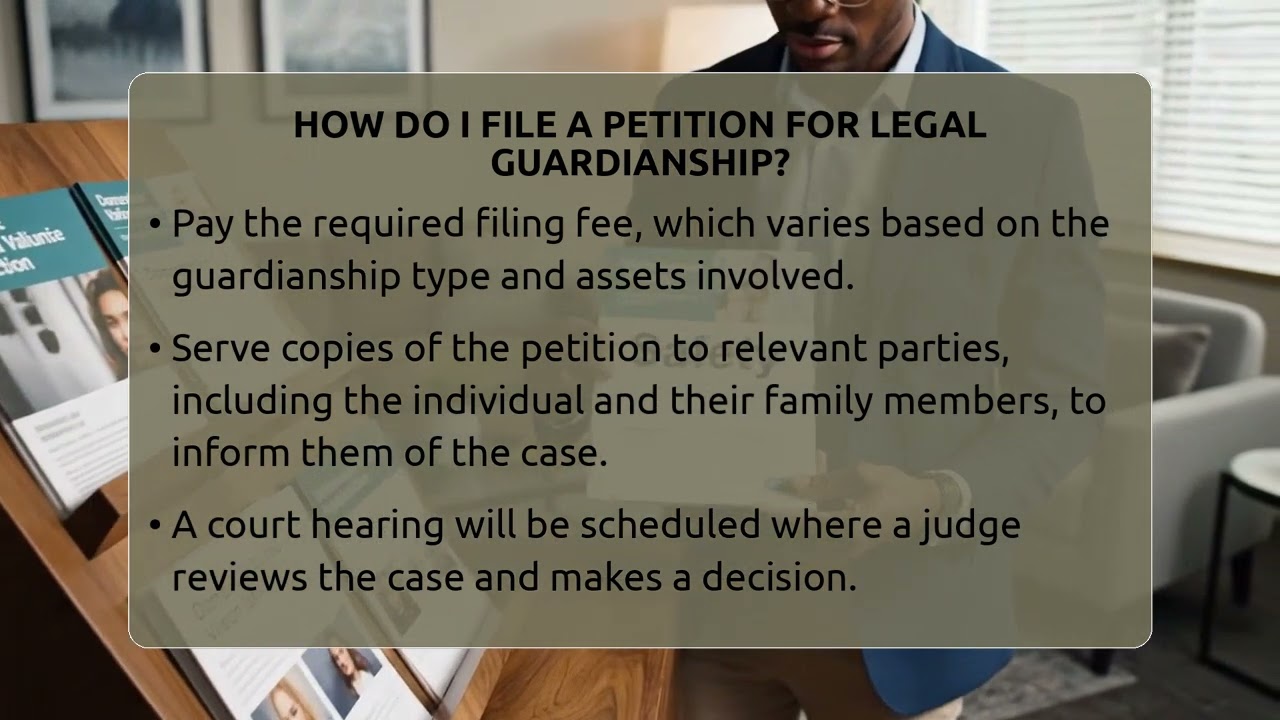 How Do I File A Petition For Legal Guardianship? - Family Law Gurus