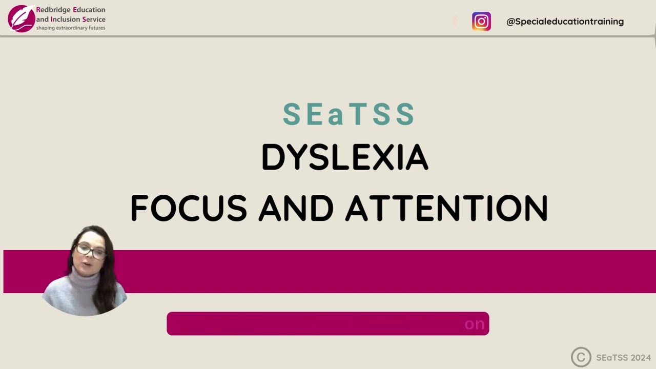 SpLD Dyslexia - a course for school professionals