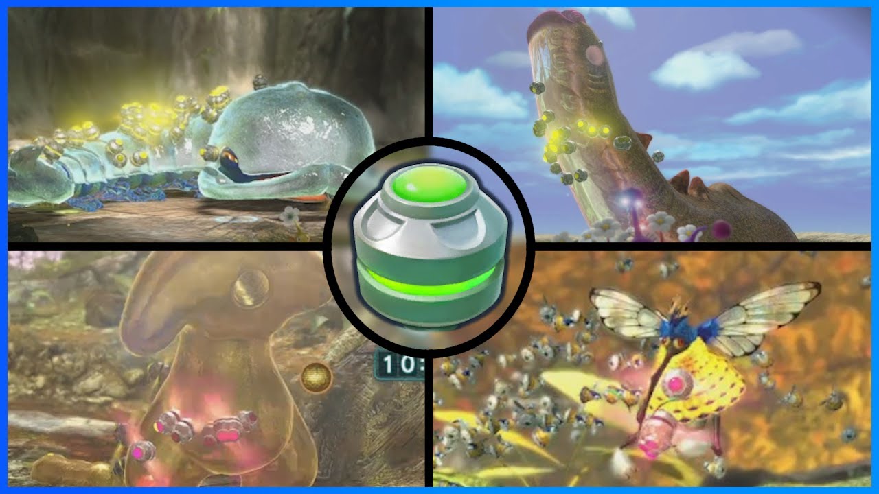 BINGO BATTLE MINES VS MAIN BOSSES - Pikmin 3 Deluxe
