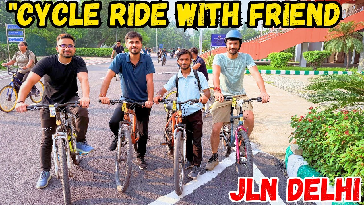 🚴&zwj;♂️ Fit India Sunday Ride at JLN | Delhi Cycling Vlog 2025|Cycle Ride With Friends|@Kunal360Vlogs