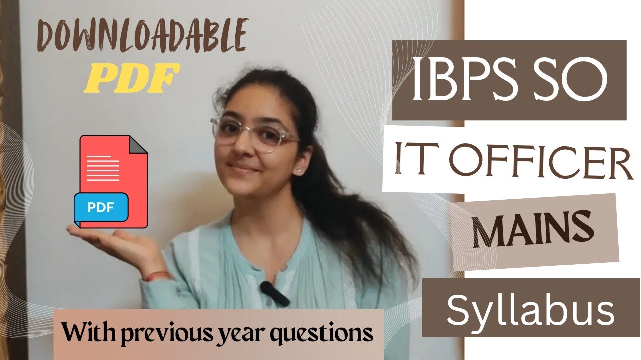 IBPS SO Mains (IT OFFICER) Syllabus✅Previous year questions❓PDF❤️#banking #ibps #syllabus #itofficer