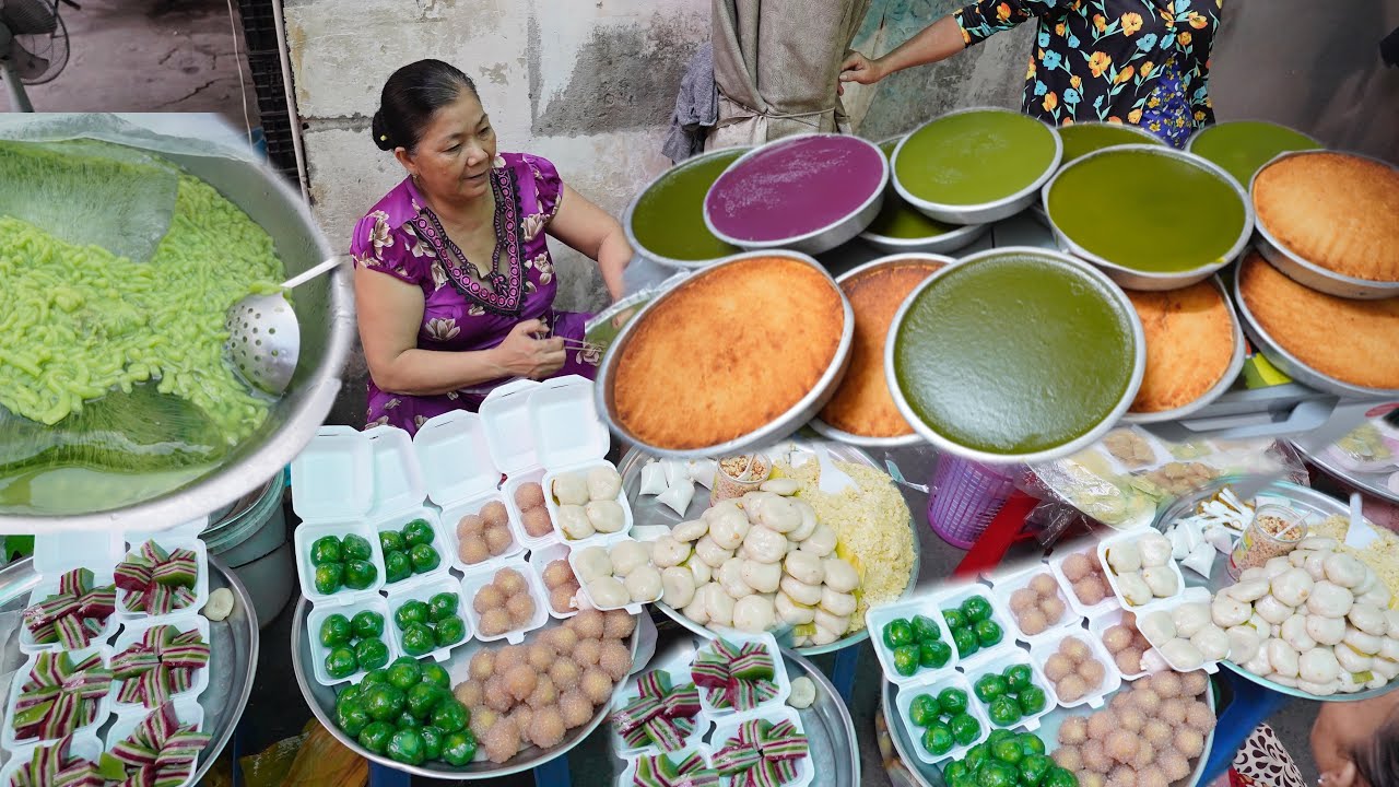 Chợ Cái Tàu Hạ đồ ăn bánh trái rẻ ê hề vừa bán vừa cho
