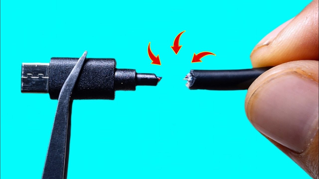 How to fix a broken Type C phone charge! A great invention! 