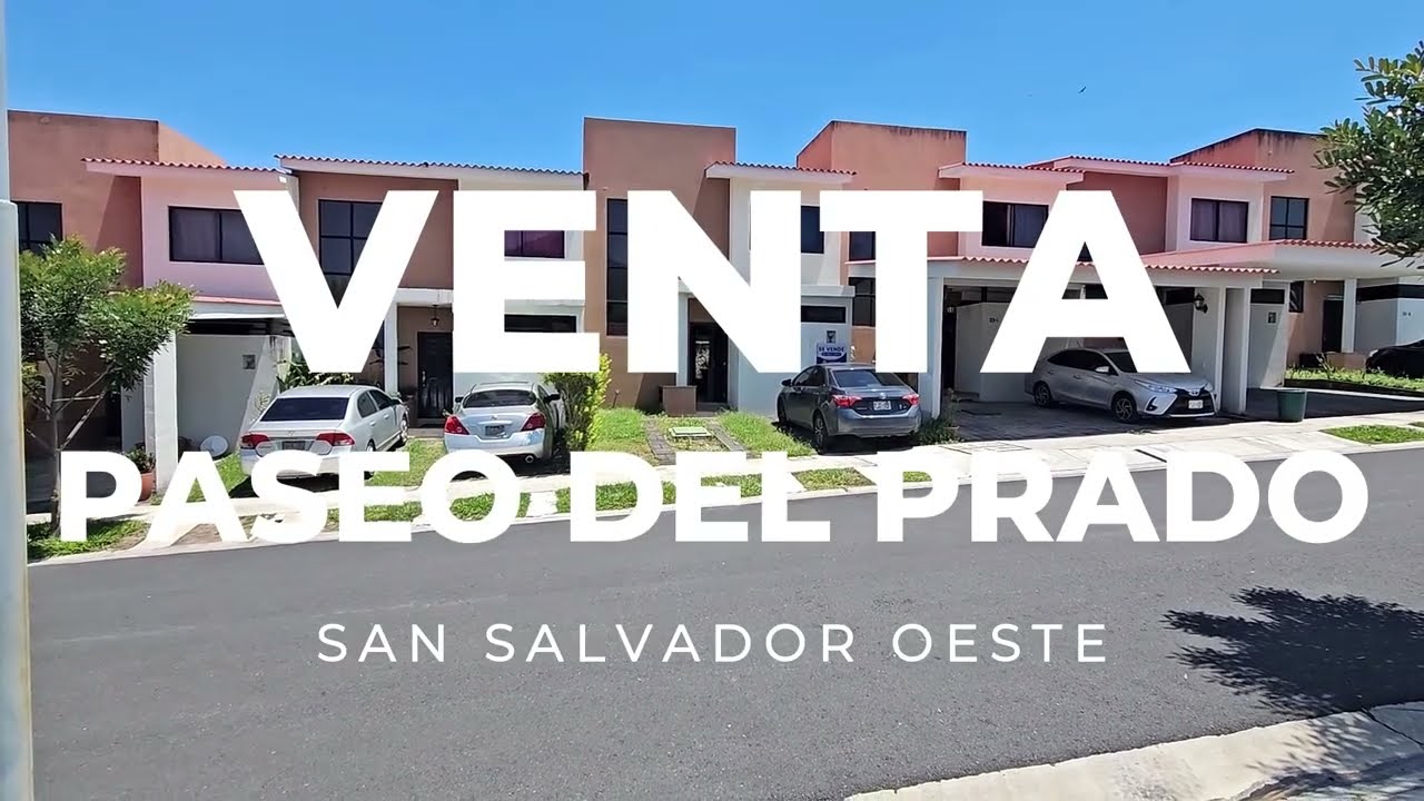 VENTA CASA PASEO DEL PRADO MODELO AZUCENA CON AREA DE SERVICIO SAN SALVADOR