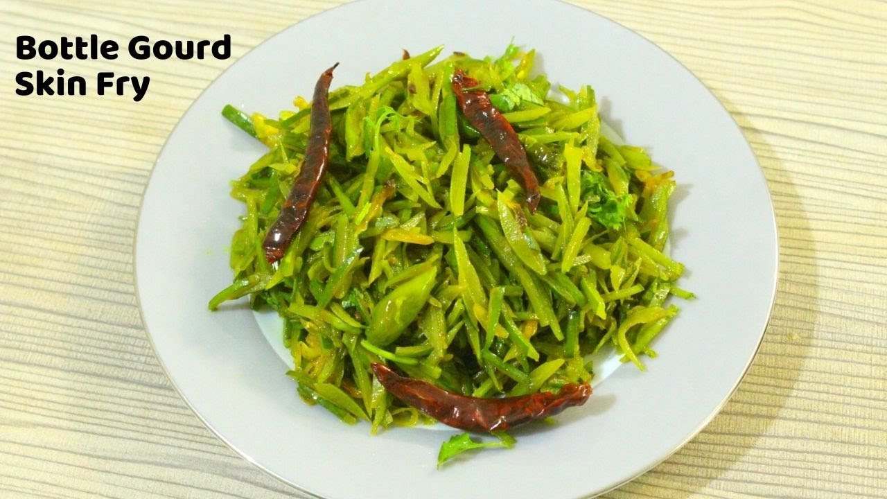 লাউয়ের খোসা ভাজি | Deshi Lau Er Khosha Vaji | Bottle Gourd Skin Bhaji Recipe