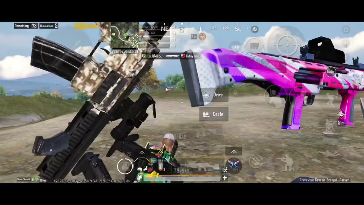 BEST COMB M4 +M249 ZERO RE***😱 PUBG GAMEPLAY 2026
