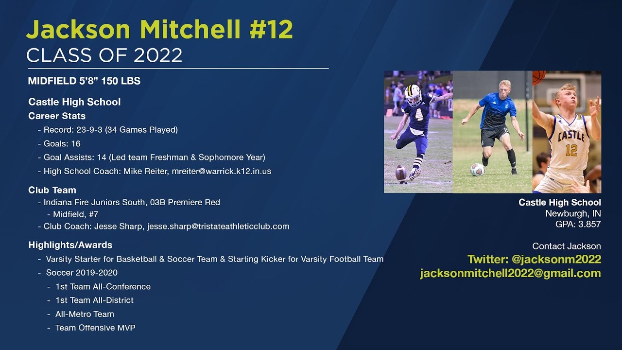 RR Jackson Mitchell Soccer - Class of 2022