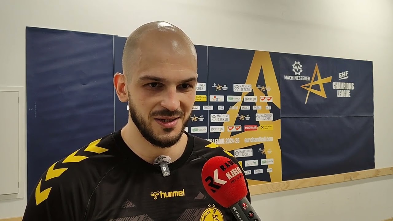 ARTSEM KARALEK po meczu w grupie B EHF Ligi Mistrz&oacute;w: Kolstad Handball - Industria Kielce 32:33