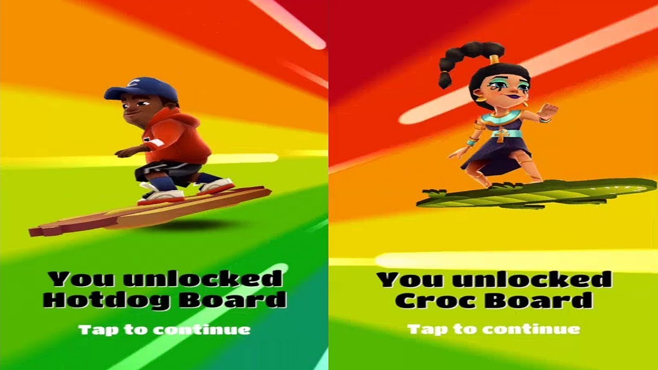 Unlocked Hot Dog Board VS Croc Board On Subway Surfers!